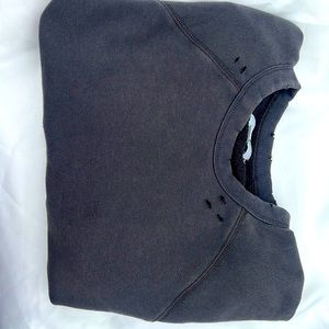 Aerie Cropped Destressed Sweatshirt Small